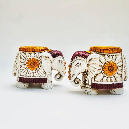 Elephant Duo Candle Holders