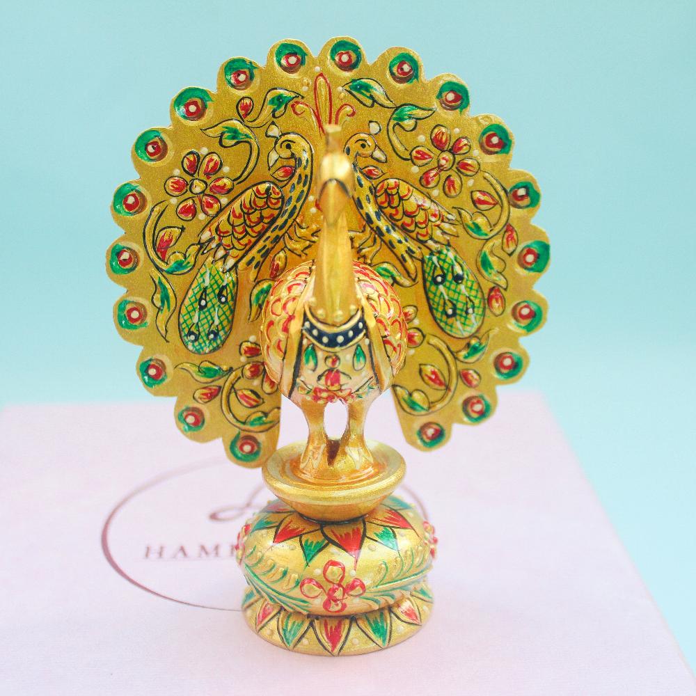 Majestic Peacock Figurine