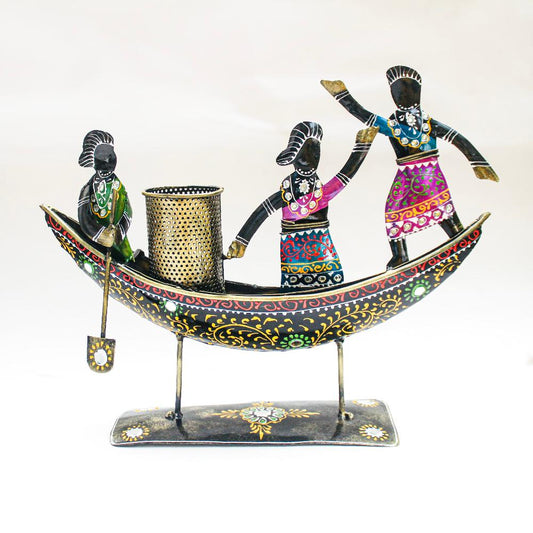 Tribal Boat Pen Stand