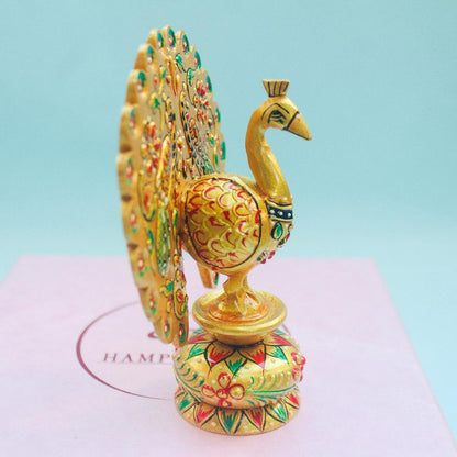 Majestic Peacock Figurine